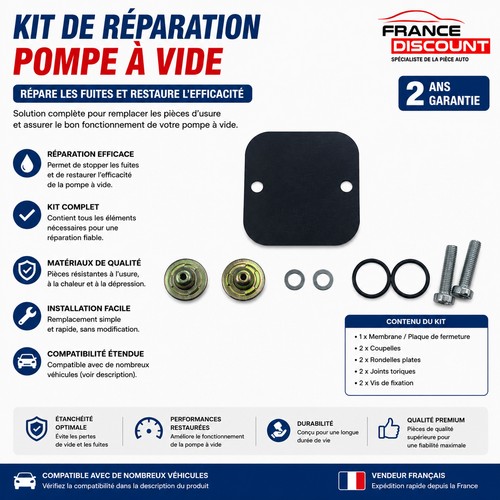 Kit réparation pompe vide - kit,