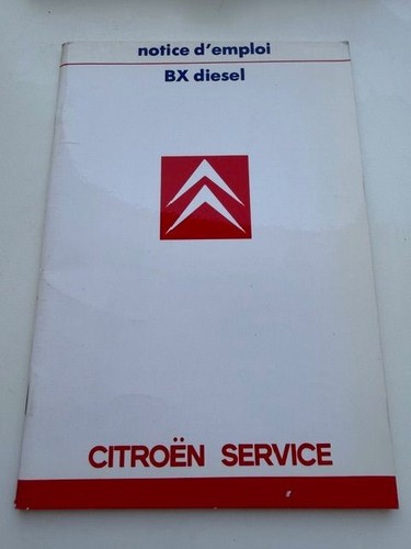 Notice emploi citroën - notice, bx