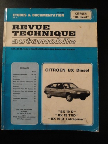 Revue technique automobile - technique,