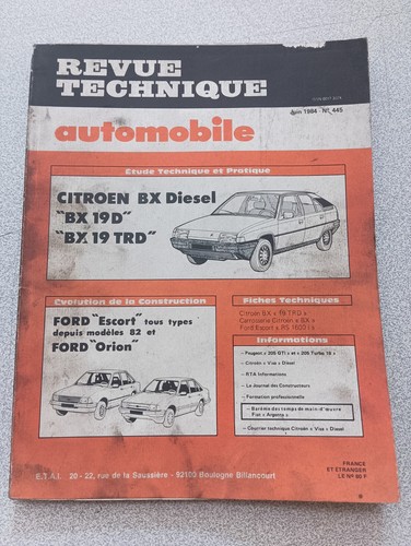Rta revue technique automobile - revue,