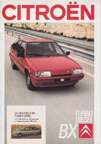 Catalogue brochure citroen - citroen, bx
