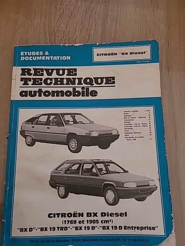 Revue technique citroen - technique, bx
