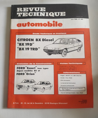 Revue technique automobile - technique,